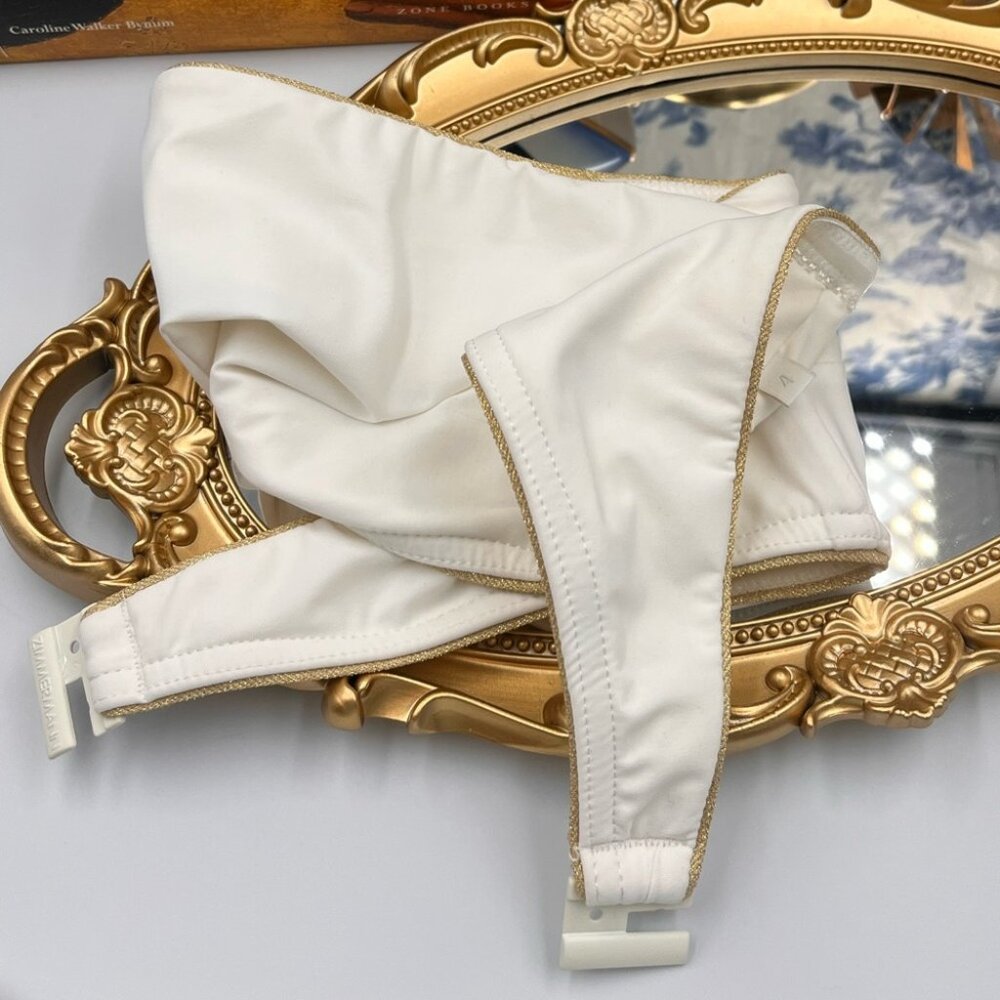 🆕 ZIMMERMANN 🧿 BNWOT White Jeannie Scallop Tiered Bikini - Size 4 - US 12 - Picture 14 of 16